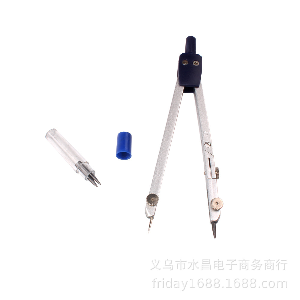 Compass Geometry Set - Professioneller Zeichenkompass aus Metall mit Mine-Nachfüllung