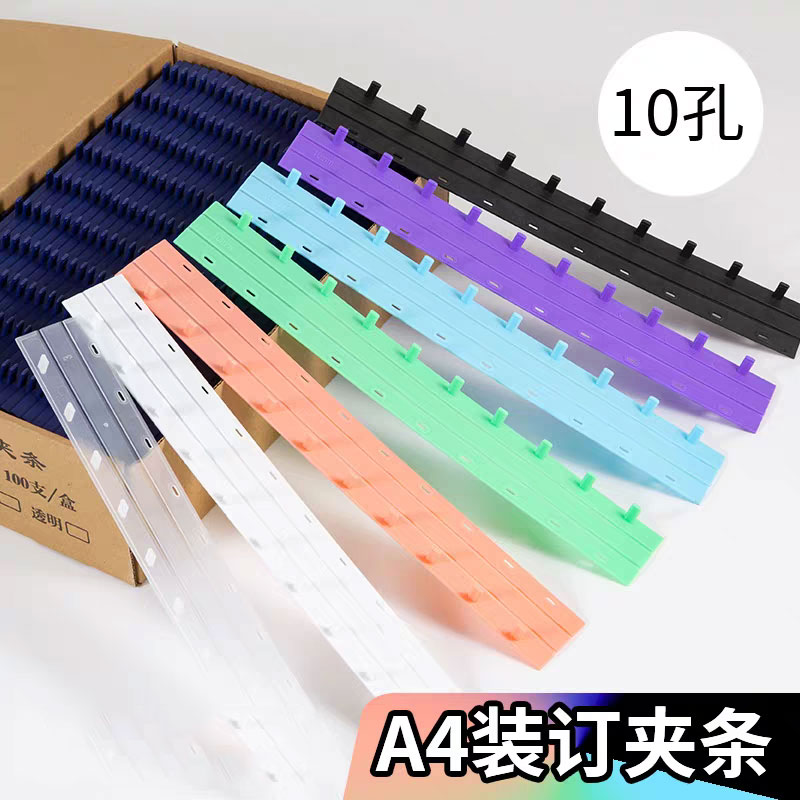 Binding Comb Plastic - 50 Stück 10-Loch PVC-Bindestreifen für Kammbindemaschinen,