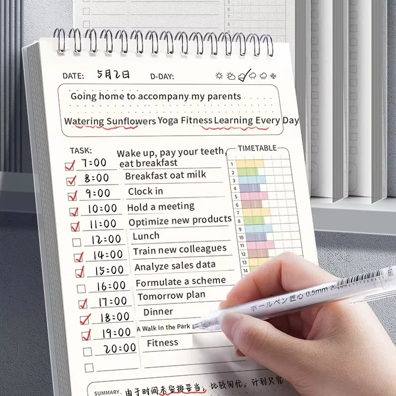 Office Stationery Supply List - 1 Stück Planer Agenda Spirale A5