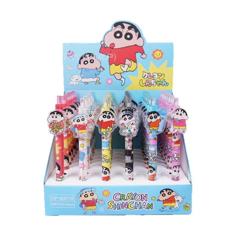 Stationery Supplier - 48 Stück/Box Crayon Shinchan Gelschreiber Cartoon