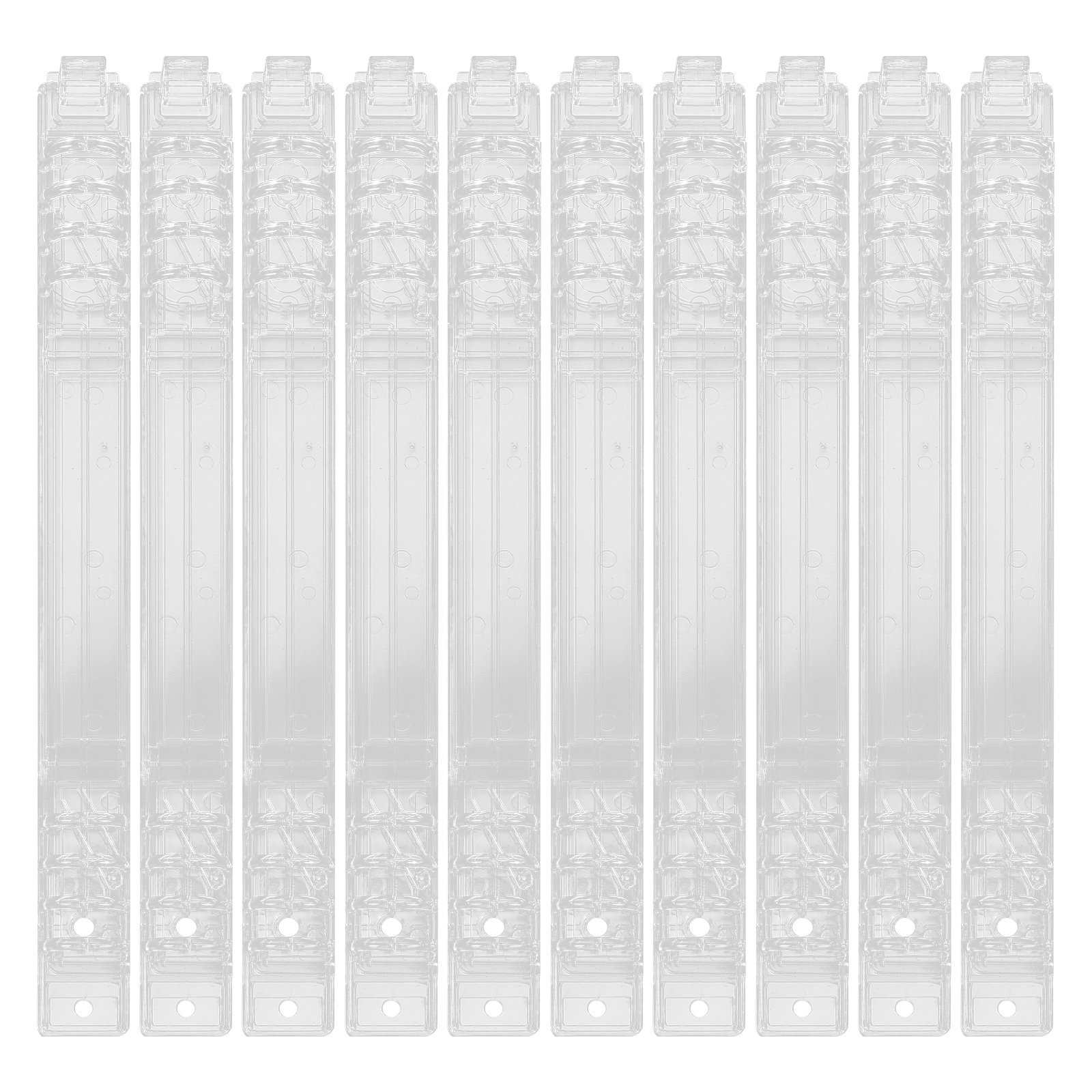 Binding Comb Plastic - 10 Stück lose Blattbinderinge, Spiralbindespiralen, 8-Loch-Kunststoffkammbindungen,