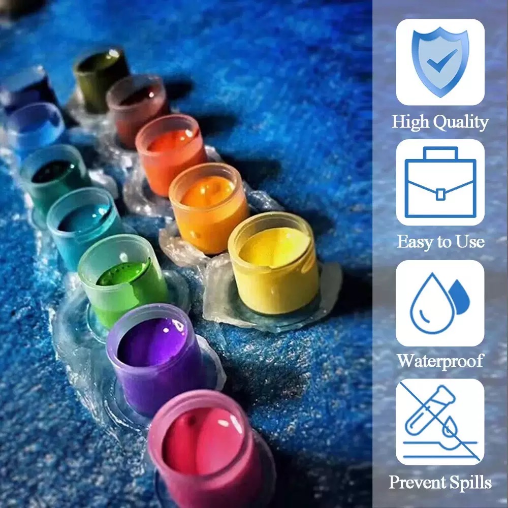 Calligraphy Ink Bottle - 1000/500/100 Stück Kunststoff-Tattoo-Tintenbecher, stabile Kappen, Pigment-Microblading-Halter,