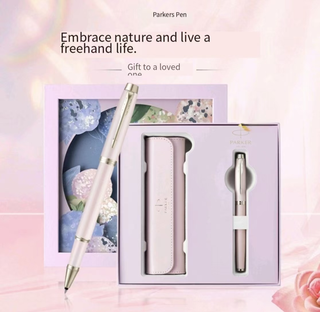 Ideal Stationery & Office Supply - Hochwertiger Parker Floral Series Hortensien-Rollerball-Stift Geschenkbox