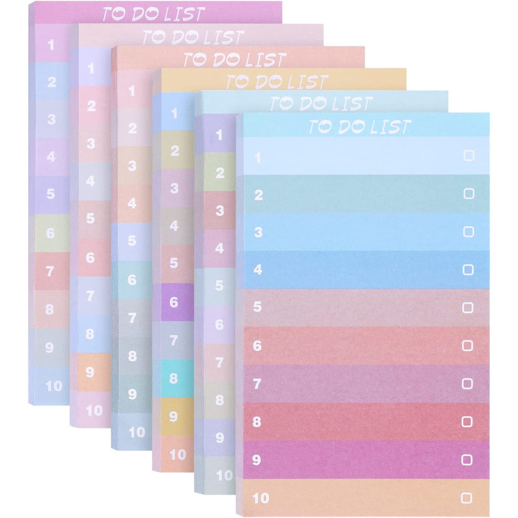 Office Stationery Supply List - 50 Seiten bunte Haftnotizen mit Farbverlauf,