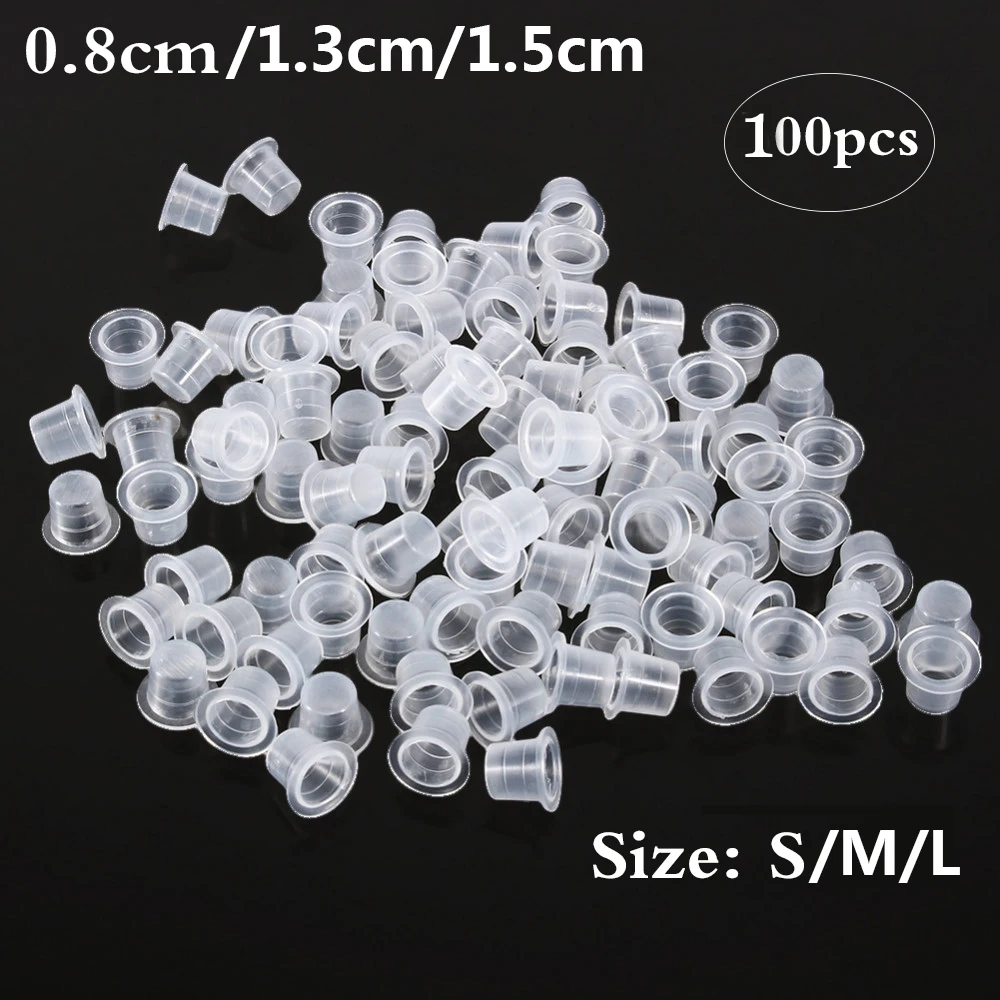 Calligraphy Ink Bottle - 100Pcs Tattoo Kunststoff Tattoo Ink Cups