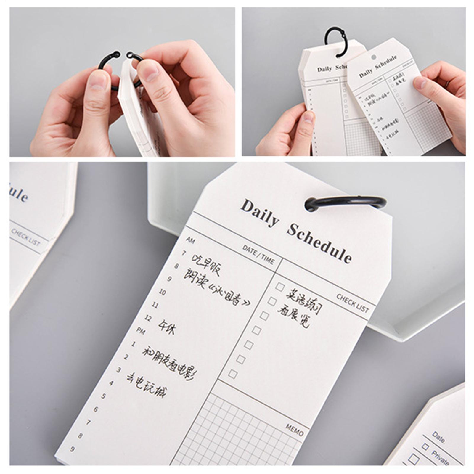 Office Stationery Supply List - Tragbarer Notizblock, To-Do-Liste, Tagesplan, Notizblock, 52