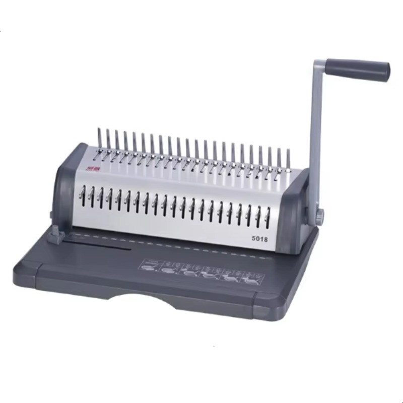 Binding Comb Plastic - WD-5018 Desktop-Papiermaschine im A4-Format, manuelle Kunststoff-Kammbindemaschine