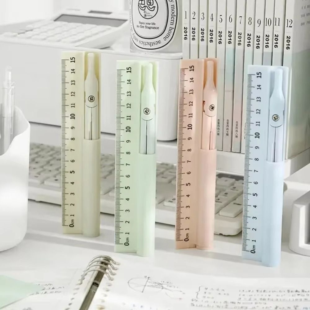 Compass Geometry Set - 3-in-1 Kompassstift für Schülerprüfungen, Doppelfunktionales Zeichenlineal,