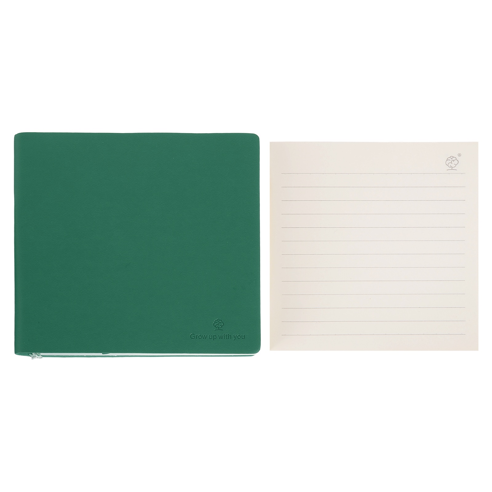 Journal Leather Hardcover - Quadratisches Hardcover-Notizbuch 6