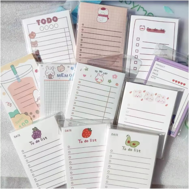 Office Stationery Supply List - 50 Blatt To-Do-Liste, Notizblock, niedliche Notizen