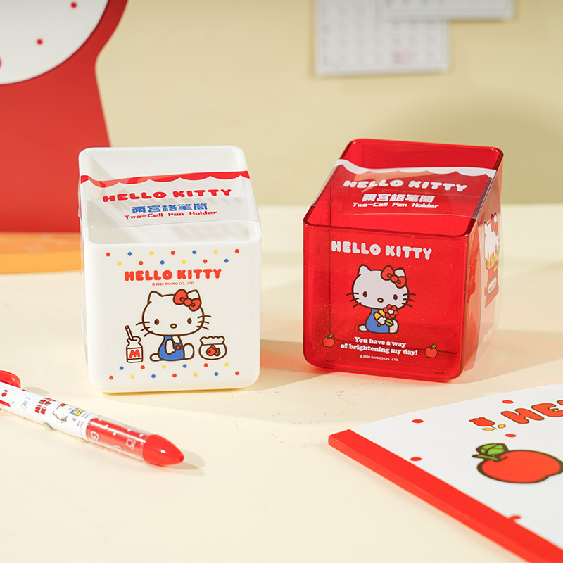 Ideal Stationery & Office Supply - Hello Kitty Fächerförmiger Stifthalter, Schreibwaren-Aufbewahrungsbox, Ideal
