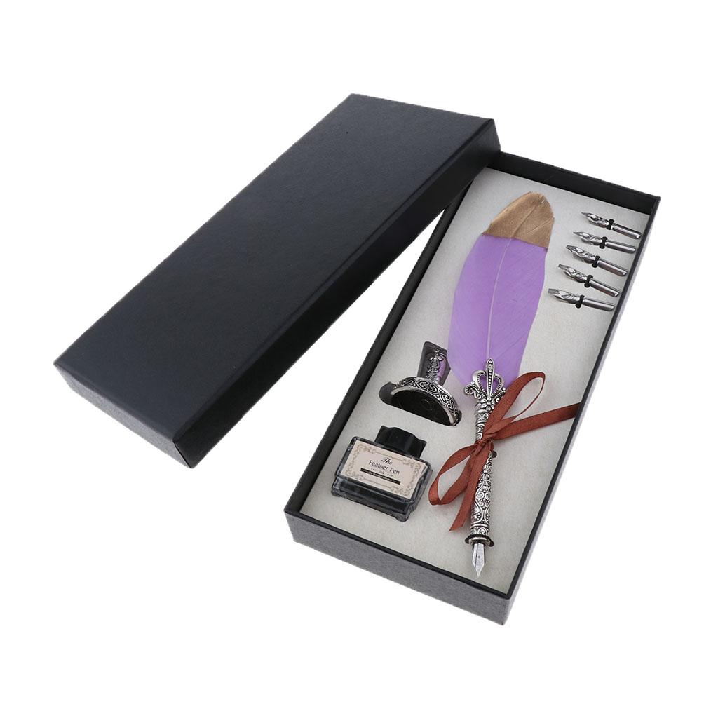 Antikes Federkiel-Schreibset m – Calligraphy Ink Bottle Bewertung und Preis