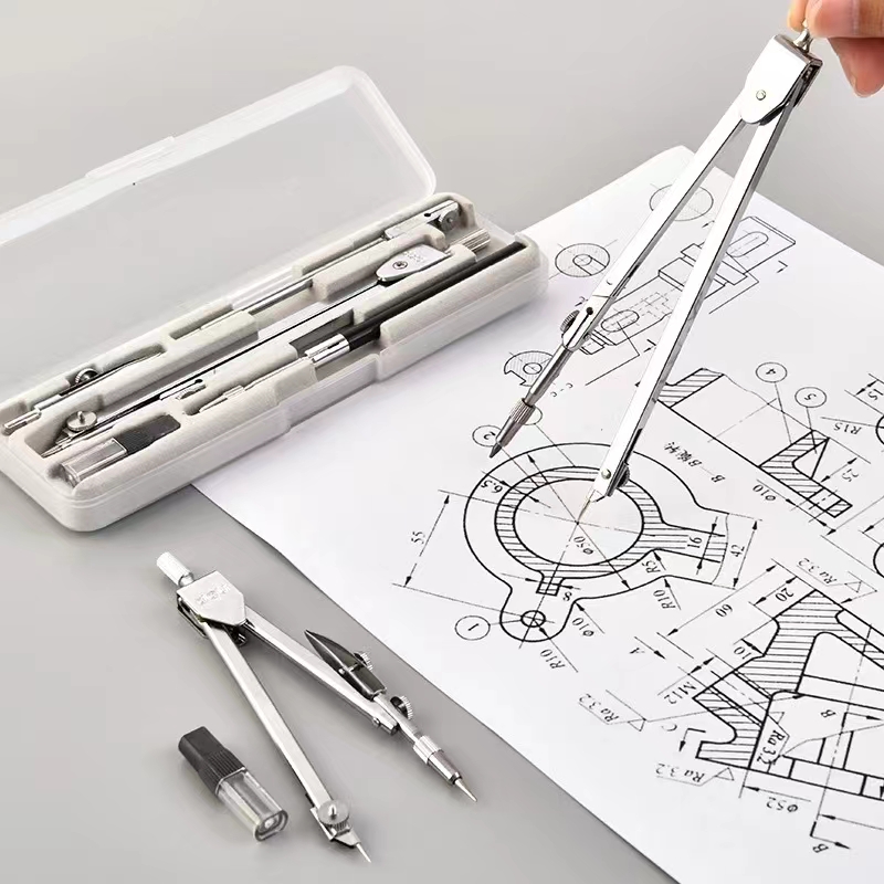 Zeichenset aus Edelstahl, lang – Compass Geometry Set Bewertung und Preis