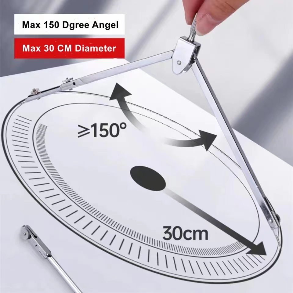 Zeichenset aus Edelstahl, lang – Compass Geometry Set Bewertung und Preis