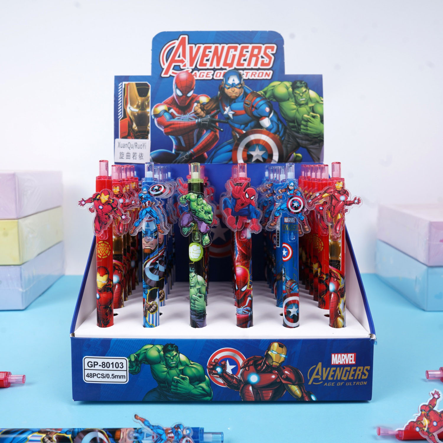 12/48 Stück Marvel Gelstifte,  – Stationery Supplier Bewertung und Preis