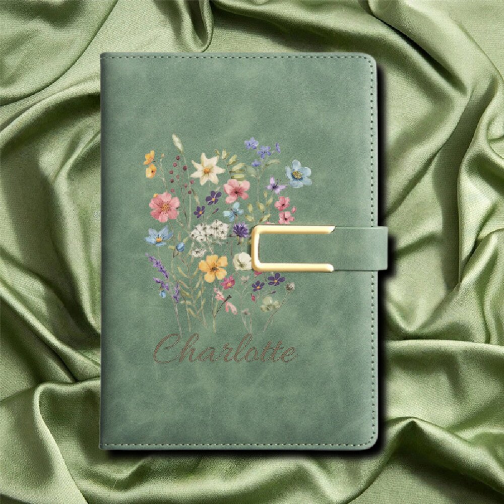 A5 Blumen-Monogramm Personalis – Journal Leather Hardcover Bewertung und Preis